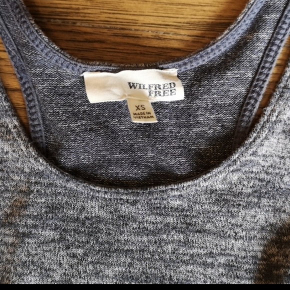 Aritzia Wilfred Free Heathered Grey Tank XS - Picture 3 of 4